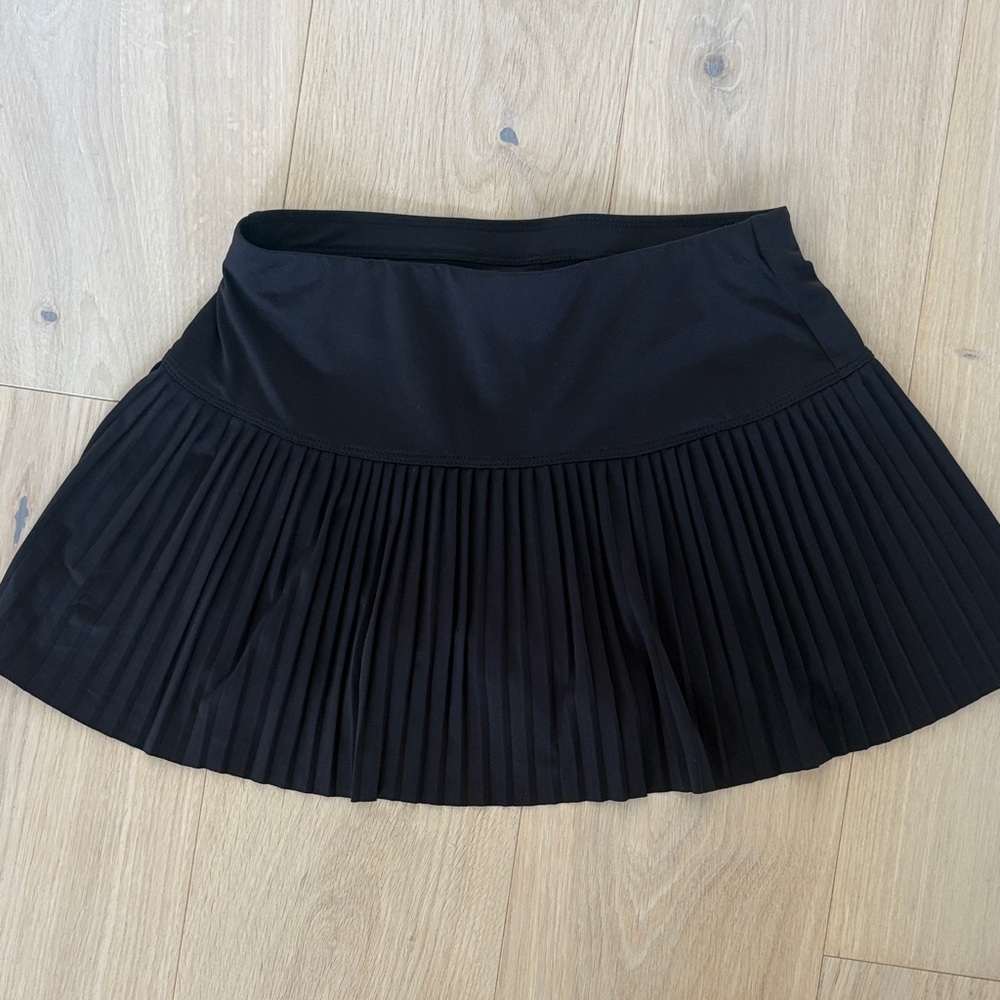 Lucky in Love Black Pleated Skirt